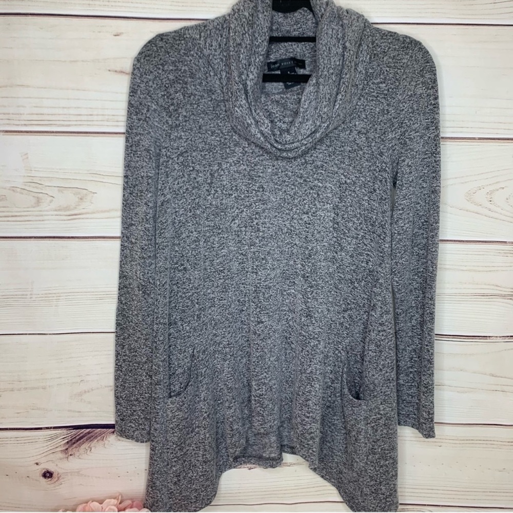 Joan Vass Cowlneck Flowy Sweater